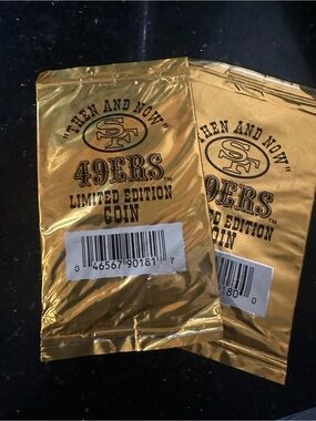 San Francisco 49ers "Then and Now" Limited Edition Coin Pack - Gold - Sealed